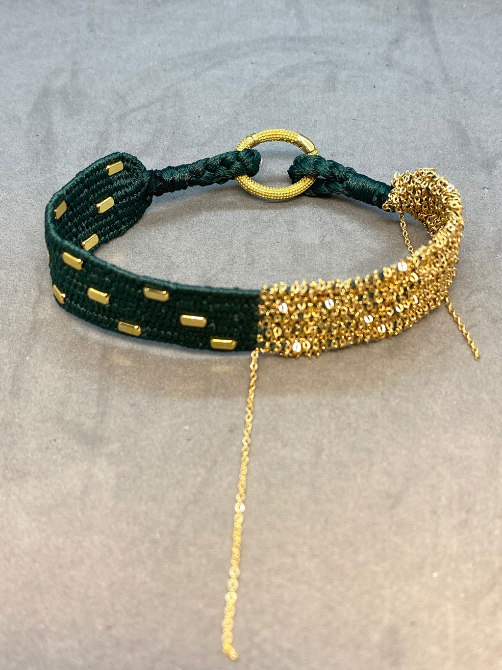 Brass Chain Necklace – Gold & Rhodium Plated Handmade Chain Design