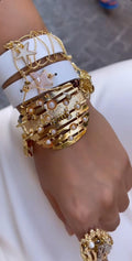 Triple-Wrap Bracelet with Pearl Details