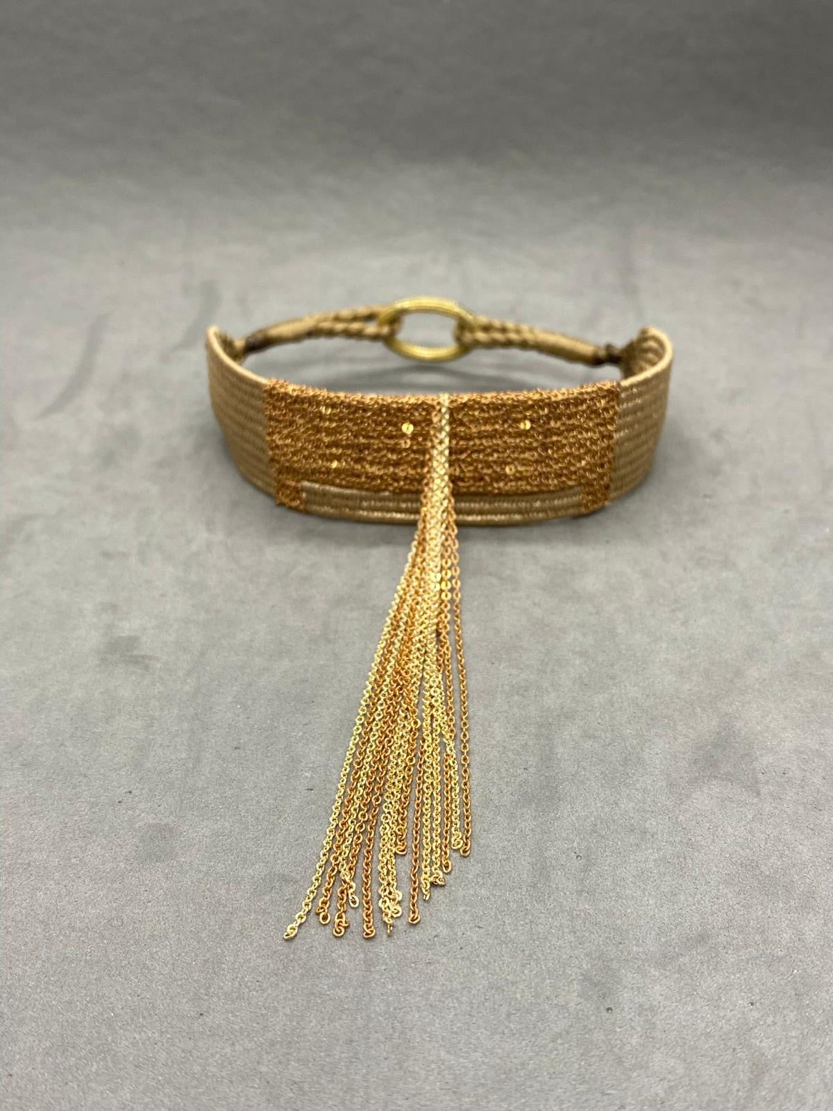 Brass Chain Necklace – Gold & Rhodium Plated Handmade Chain Design