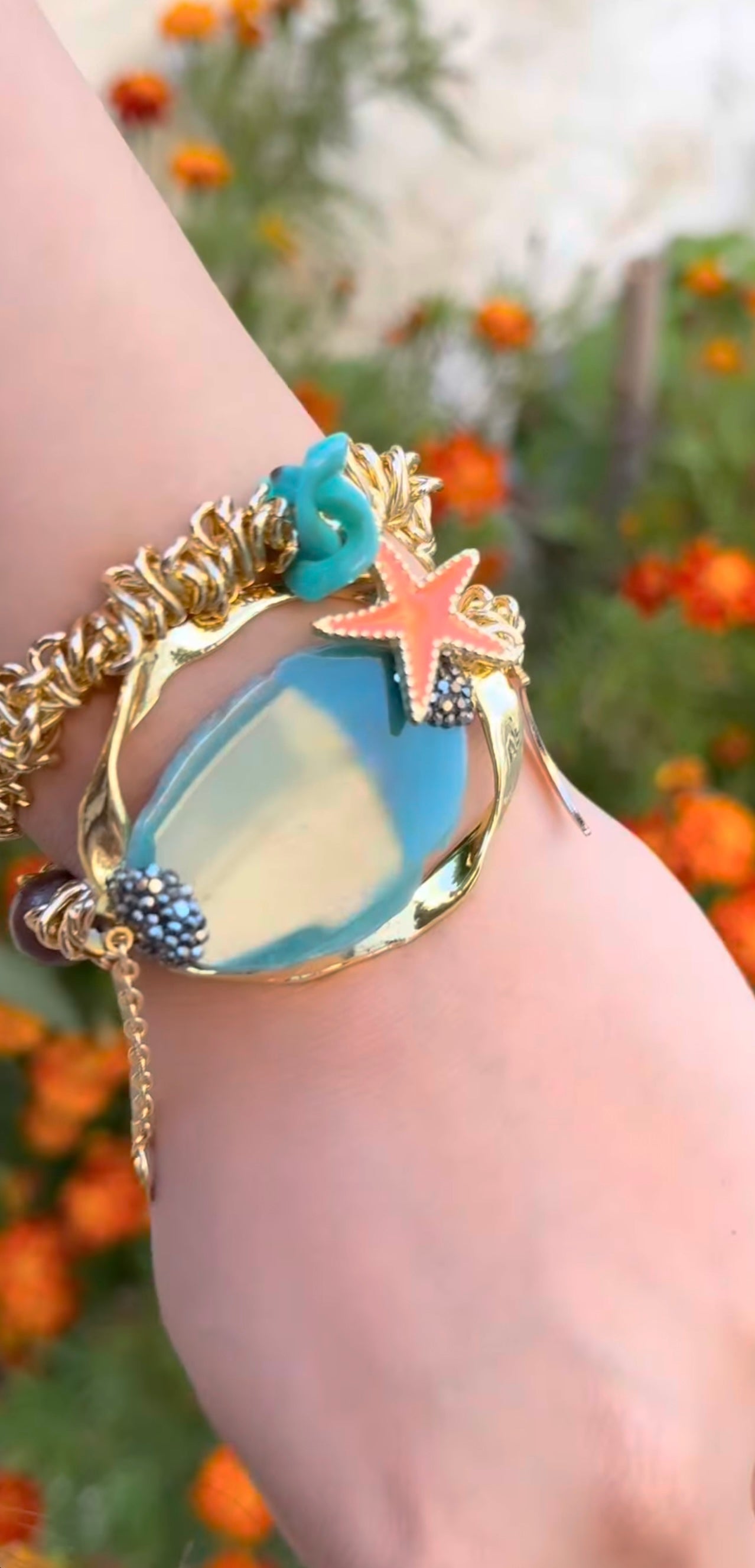 Handmade Agate Wrap Bracelet – Can Be Worn as a Choker
