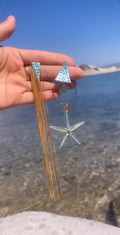 Gold-Plated Brass starfish Earrings