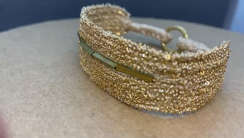 Brass Chain Necklace – Gold & Rhodium Plated Handmade Chain Design